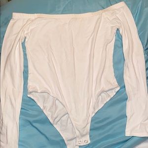 FASHION NOVA White, Off Shoulder Bodysuit